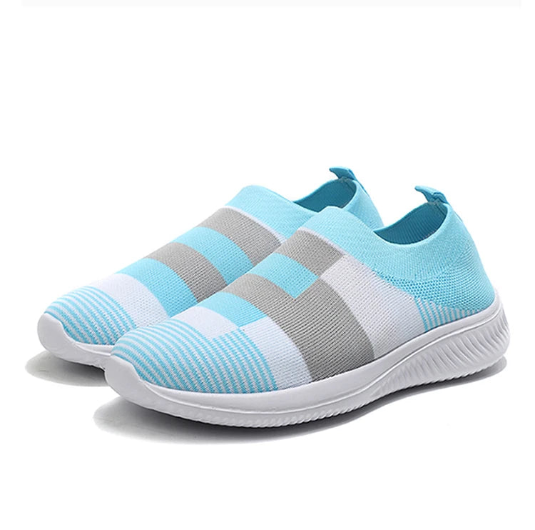 Fashion Women Sneakers Flat Shoes Woman Vulcanized Sneaker Women Slip On Sock Shoes Plus Size Women's Sneaker Zapatos De Mujer