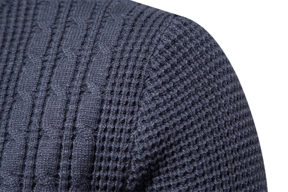 Warm Men's Pullovers Sweater For Autumn and Winter With Solid Colour and Soft Material Casual Classic Sweater For Men