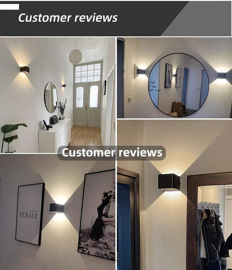 LED Wall Lamp USB Rechargeable Aluminium Interior Wall Night Light With Motion Sensor for Bedroom Corridor Stairs Room lighting