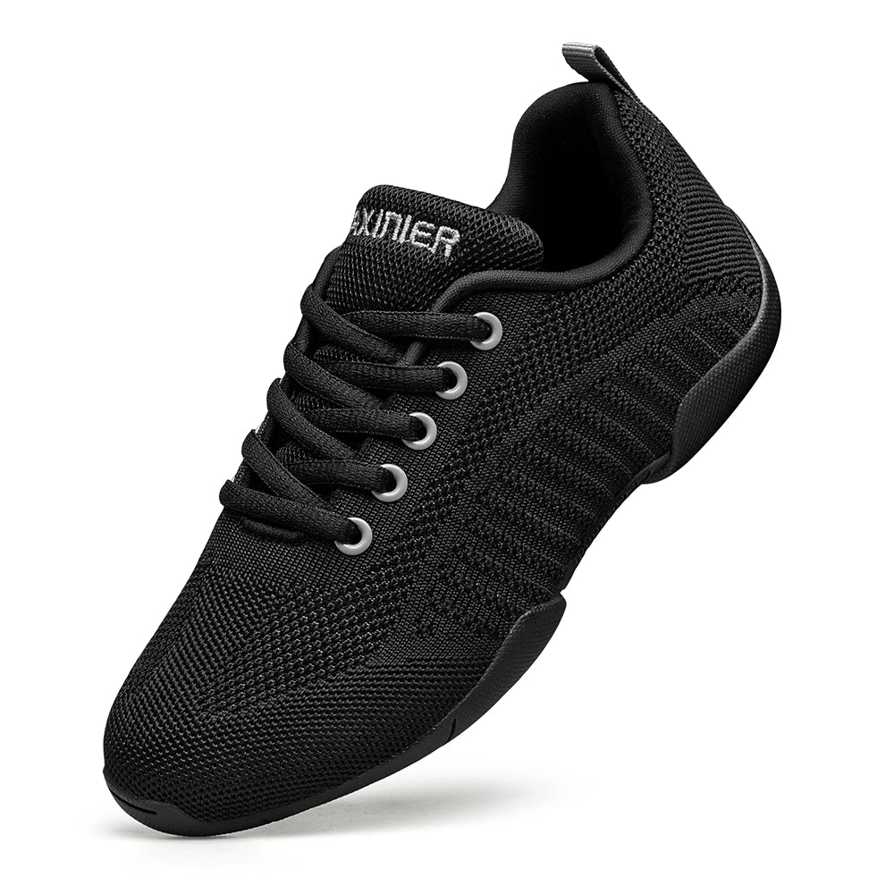 Girls Black Cheer Shoes Trainers Breathable Kids Training Dance Shoes Lightweight Youth Cheer Competition Sneakers