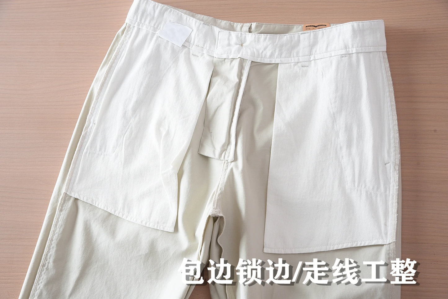 2025 Summer New American Retro Thin Micro Elasticity Casual Pants Men's Simple 97% Cotton Slim CHINO Business Straight Trousers