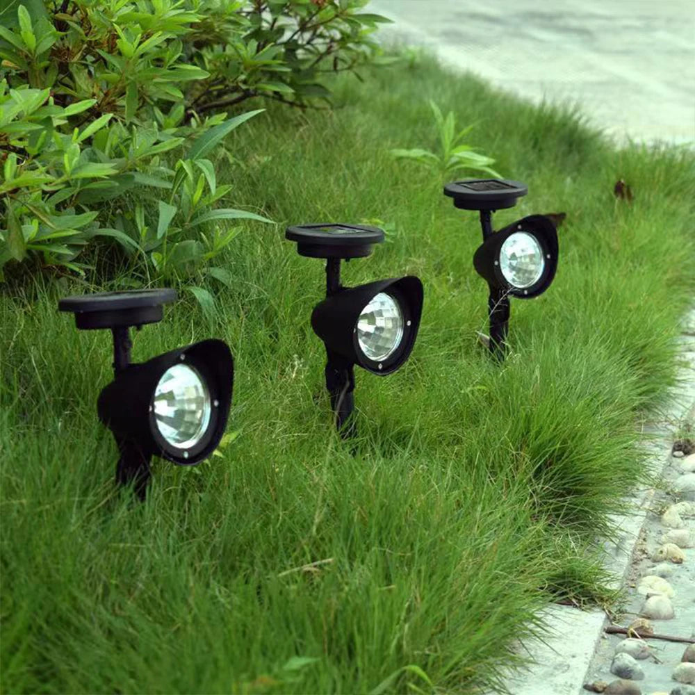 Solar Spot Lights Outdoor IP65 Waterproof Adjustable Landscape Spotlights for Garden Yard Patio Driveway Garage Pool 1 pcs
