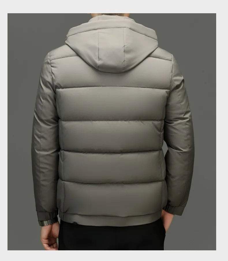 Men's Top Grade Designer Winter Brand Parka Jacket Casual Fashion Windbreaker Hooded Thick Bubble Male Coats
