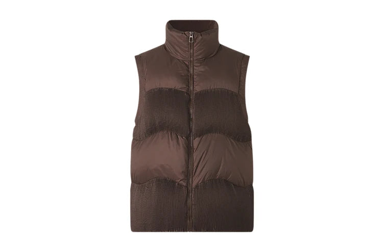 Women's Down Vest Loose Stand Collar, Solid Colour Duck Down, Sleeveless Jacket Basics Commuter For Ladies