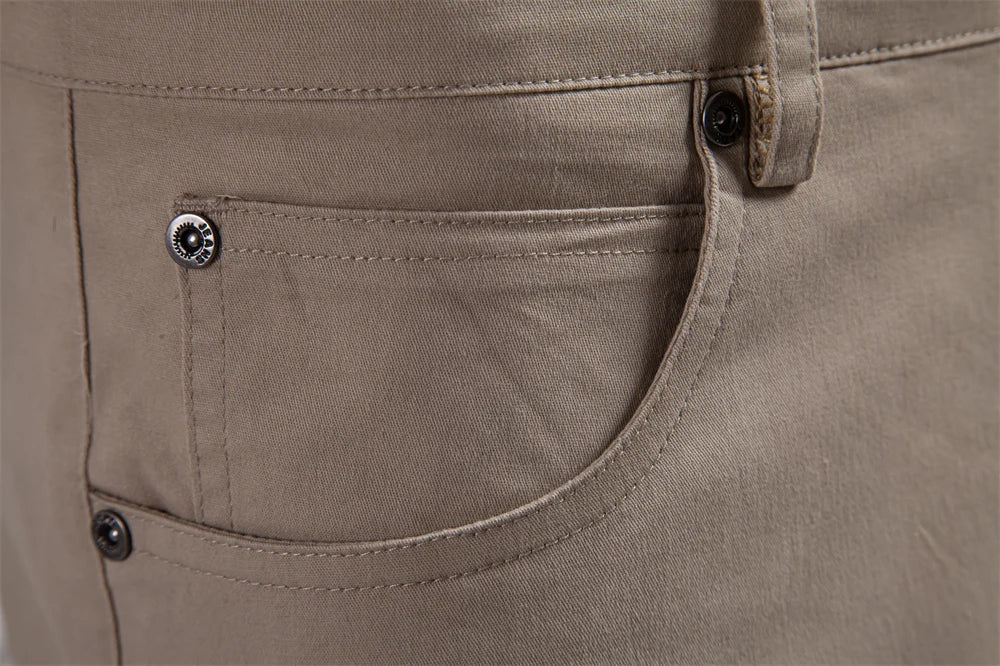Men's 100% Cotton Summer Shorts Casual 11-Tone Multi-Pocket Lightweight Street Shorts