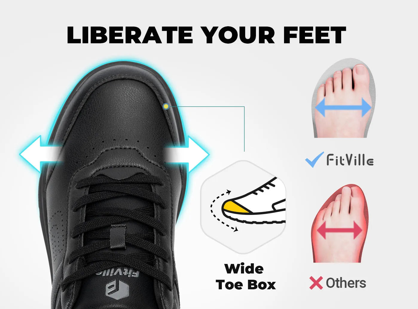 Wide Version Men's Leather Shoes Walking Shoes Oxford Shoes For Formal Business Shoe Comfortable All Day Wear