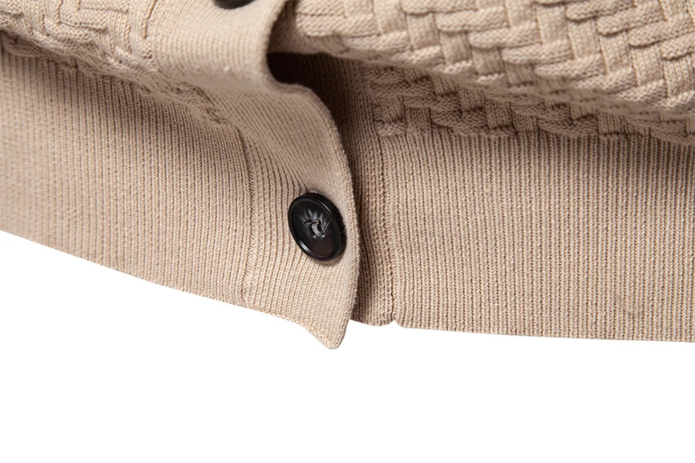 Men's V-Neck Button Up Cotton Cardigan Sweaters Casual Social Knitted Sweater Cardigans for Men