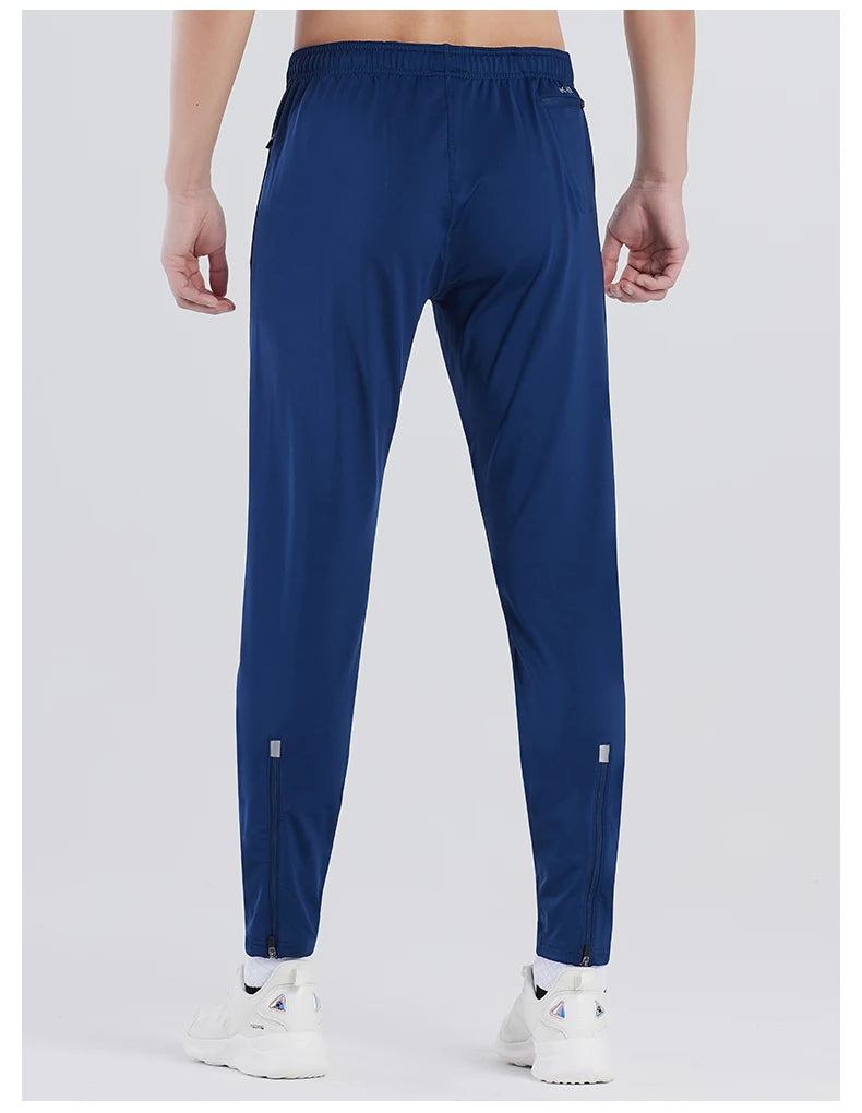 Football Training Leggings Men's High Elastic Slim Tights Thin Outdoor Fitness Running Pants