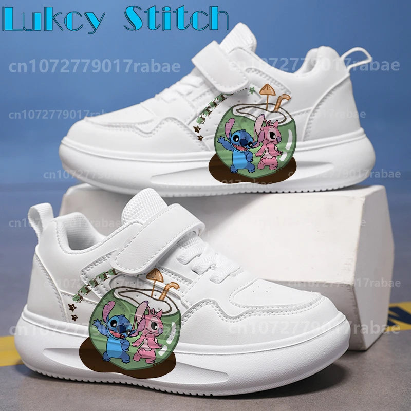 Stitch Children Sneakers Boy Girls Non-Slip Sneakers Casual Breathable Kids Outdoor Lightweight Tennis Shoes High-quality