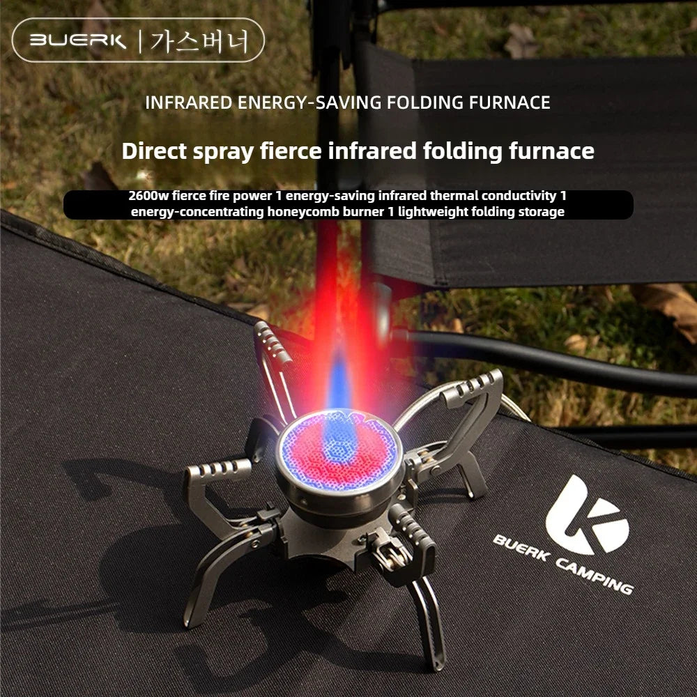 Outdoor Infrared burner Outdoor mini Stove Camping Cooking Ultralight Folding Mini Burner Camp Cooking Supplies
