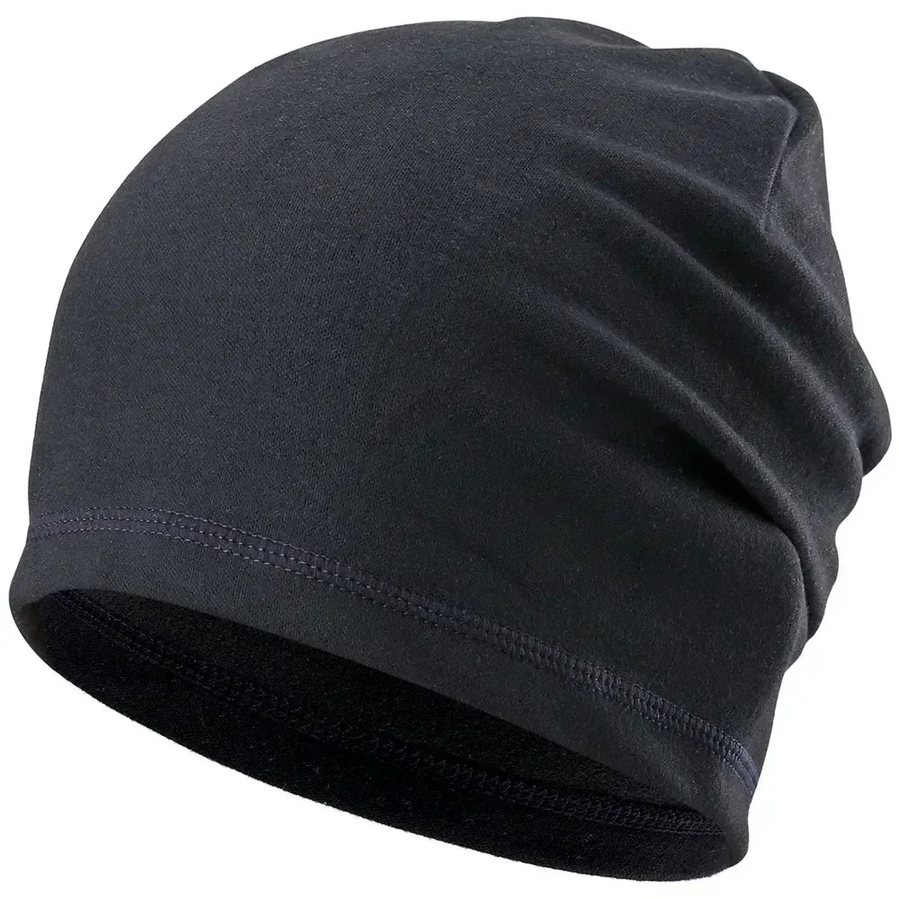 Winter Fleece Beanies Bicycle Sports Tennis Fitness Stretch Running Hiking Cycling Hat Snowboard Soft Windproof Cap Women Men