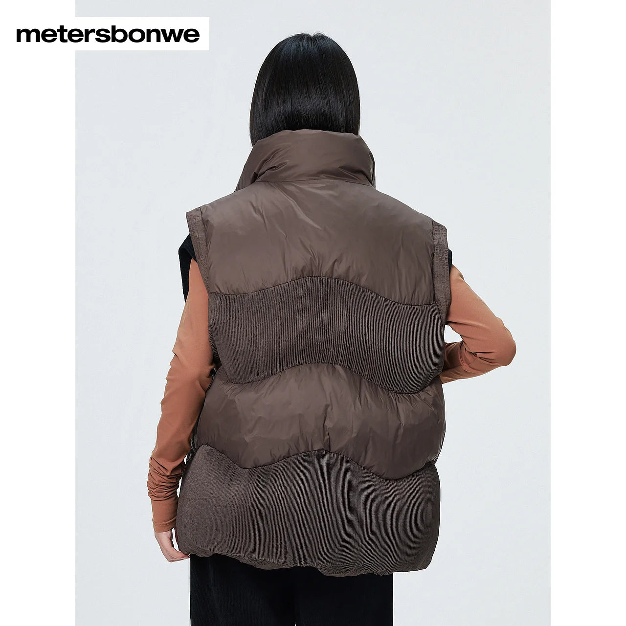 Women's Down Vest Loose Stand Collar, Solid Colour Duck Down, Sleeveless Jacket Basics Commuter For Ladies