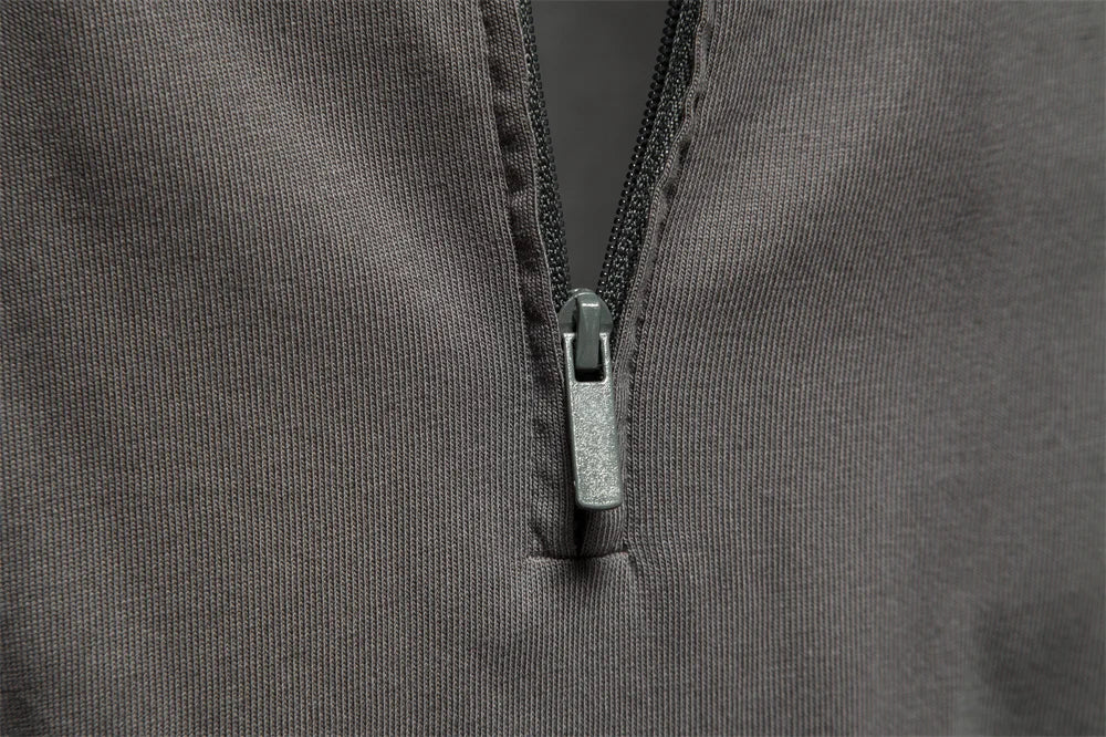 Men's Long Sleeve Polo Shirts 100% Cotton Solid Colour Casual Polo Shirts Spring Autumn Basic Polos For Men