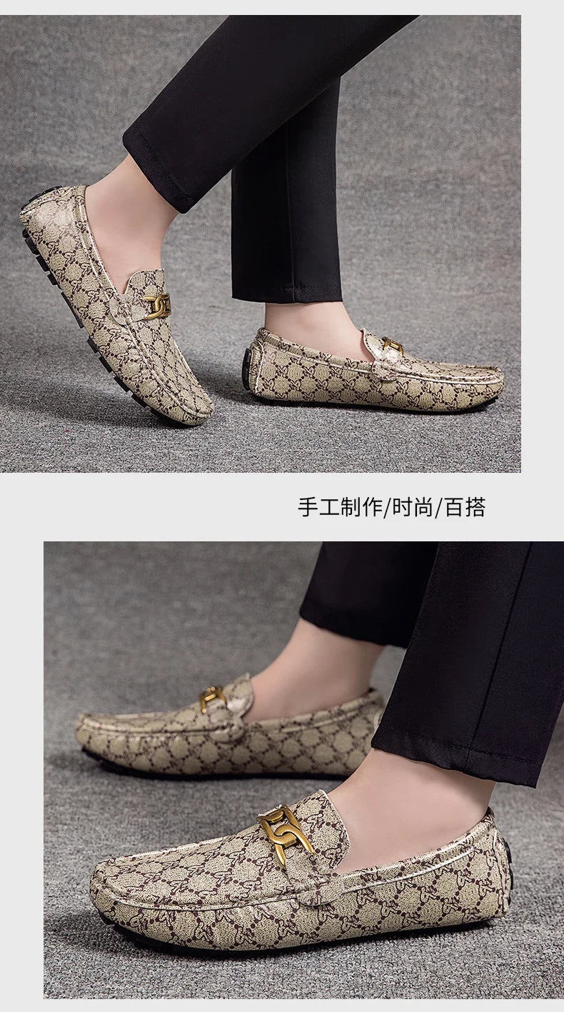 Khaki Men Dress Shoes Light Weight Mens Outdoor Walking Casual Shoes Large Size Male Formal Party Wedding Dress Loafers