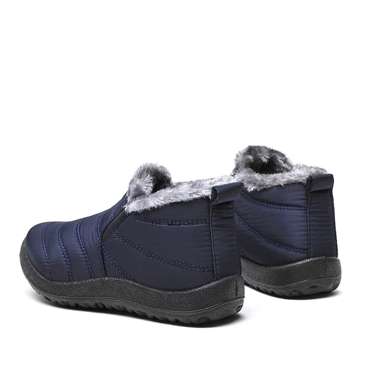 Men's Winter Waterproof Warm Fur Shoes Comfortable Sneakers Male Slip-On Shoes
