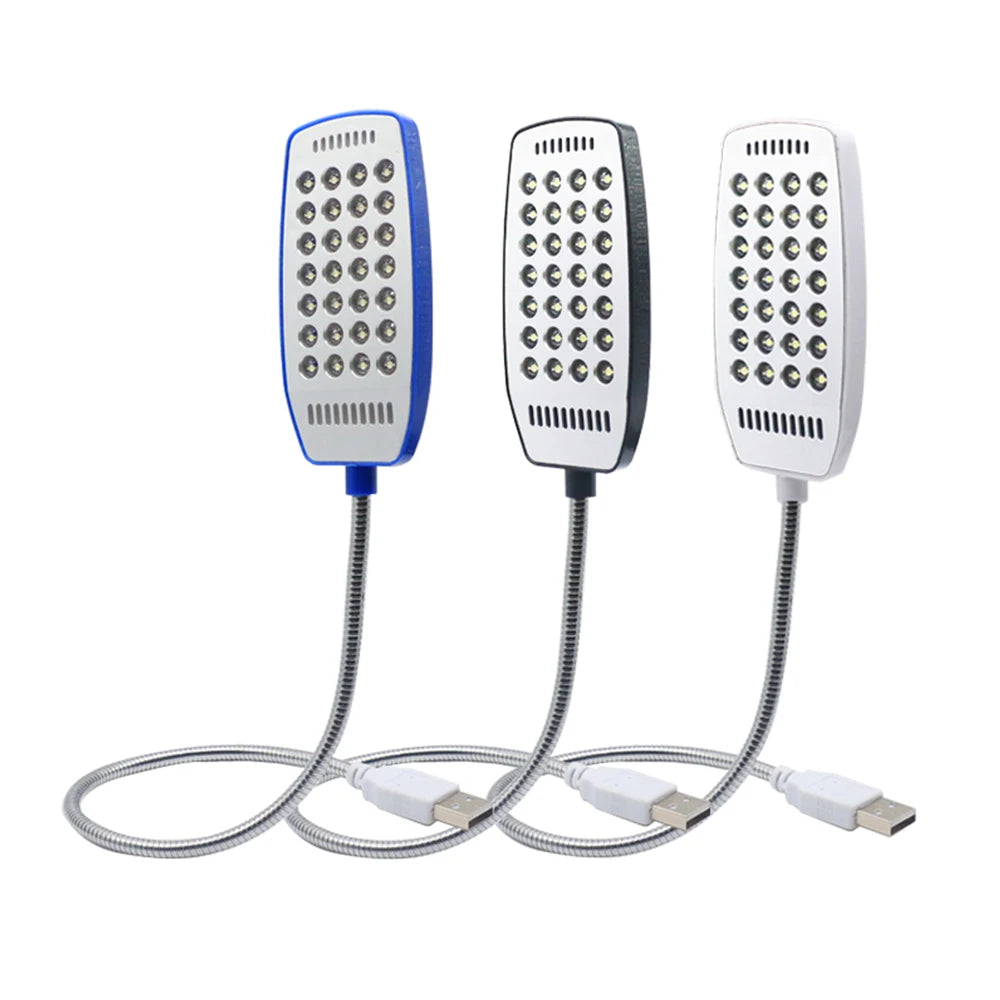 28 leds Book Reading Lamp Flexible USB Night Light for Laptop Notebook Computer Desktop No Flicker Eyesight Protection Light