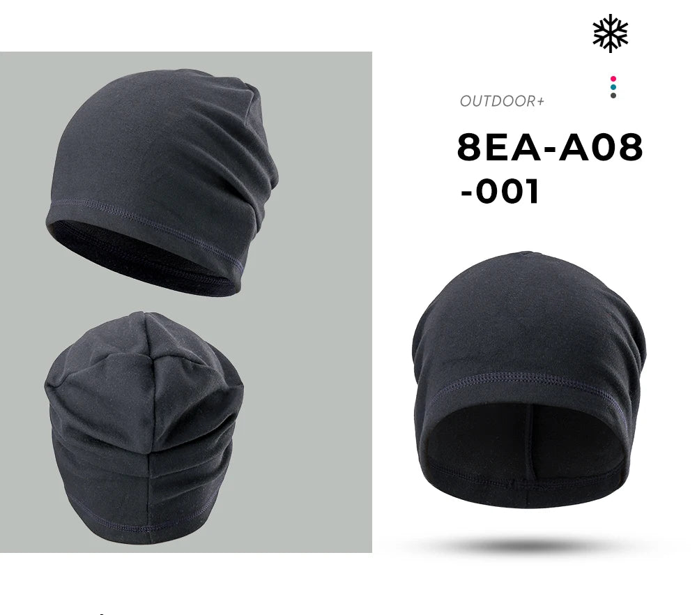 Winter Fleece Beanies Bicycle Sports Tennis Fitness Stretch Running Hiking Cycling Hat Snowboard Soft Windproof Cap Women Men