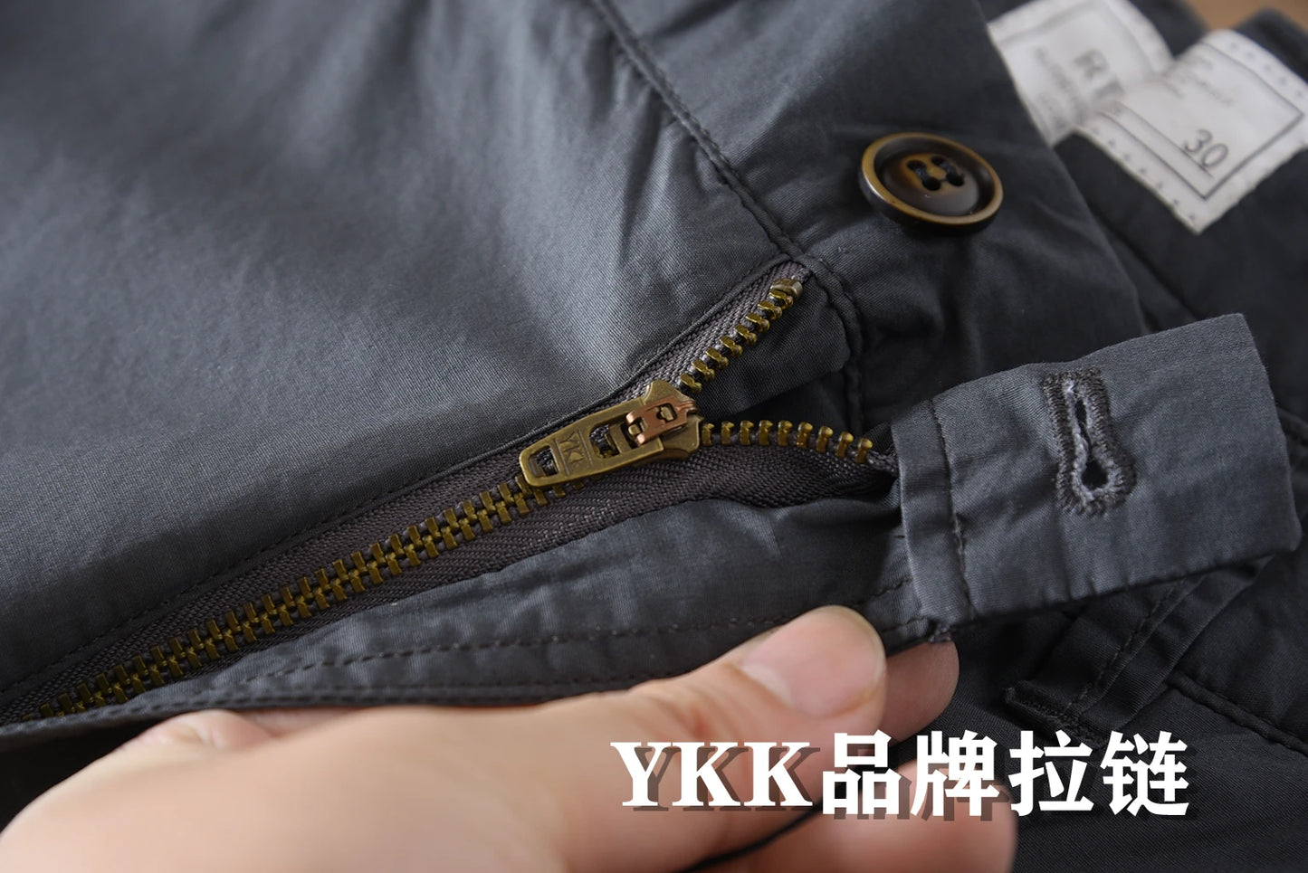 2025 Summer New American Retro Thin Quick-drying Elastic Commute Pants Men's Simple 97% Cotton Washed Casual Straight Trousers