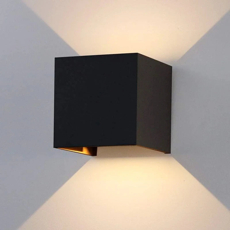 Aluminium LED-wandlamp voor buiten, waterdicht IP65, tuinverlichting, 6W 12W, wandlampen voor binnen, slaapkamer, woonkamer, trapverlichting