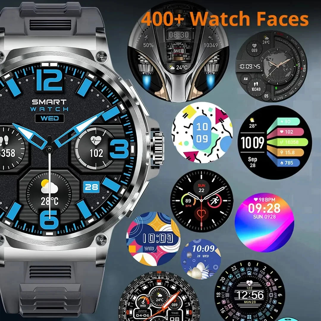 2025 GPS Track Smartwatch 1,85-inch Ultra HD AMOLED-scherm 710mAh-batterij Bluetooth Call Smartwatch voor mannen - Compatibel met HUAWEI en Xiaomi iOS