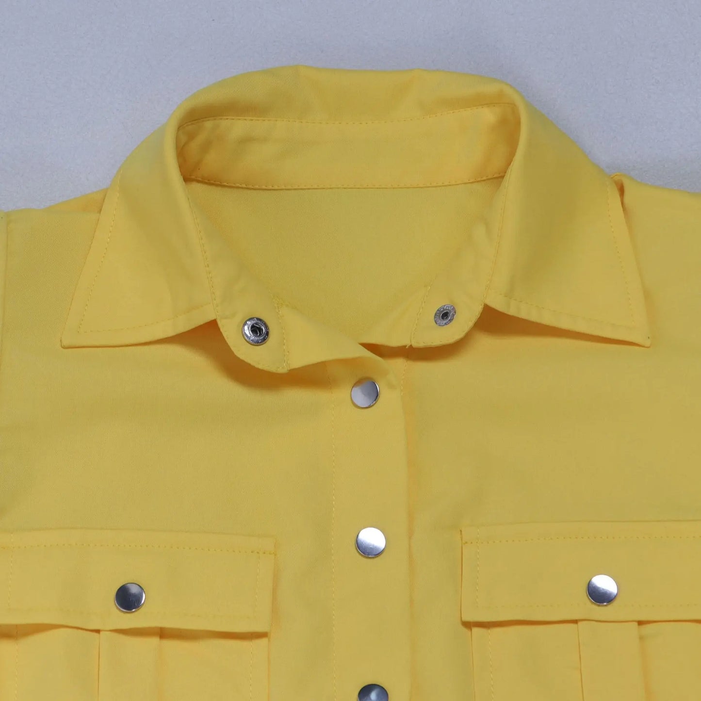 Women's Casual Solid Color Sleeveless Button Front Shirt Blouse and High Waist Big Swing Skirt 2pcs Set