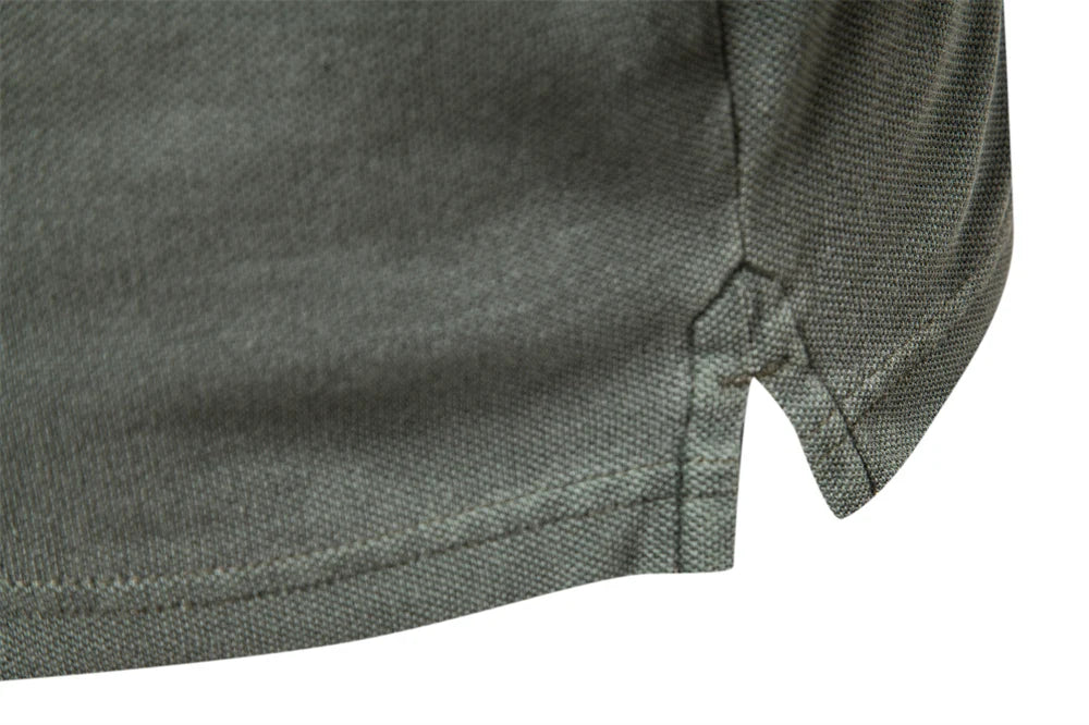 Men's 100% Cotton Solid Colour Polo Shirts Casual Short Sleeve Turndown Fashion Streetwear Shirts For Men