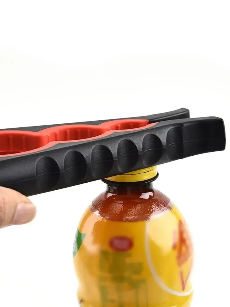 4-in-1 Multi Functional Can Opener Bottle Opener Cap Twister Anti Slip Heavy Duty Stainless Steel Kitchen Tool