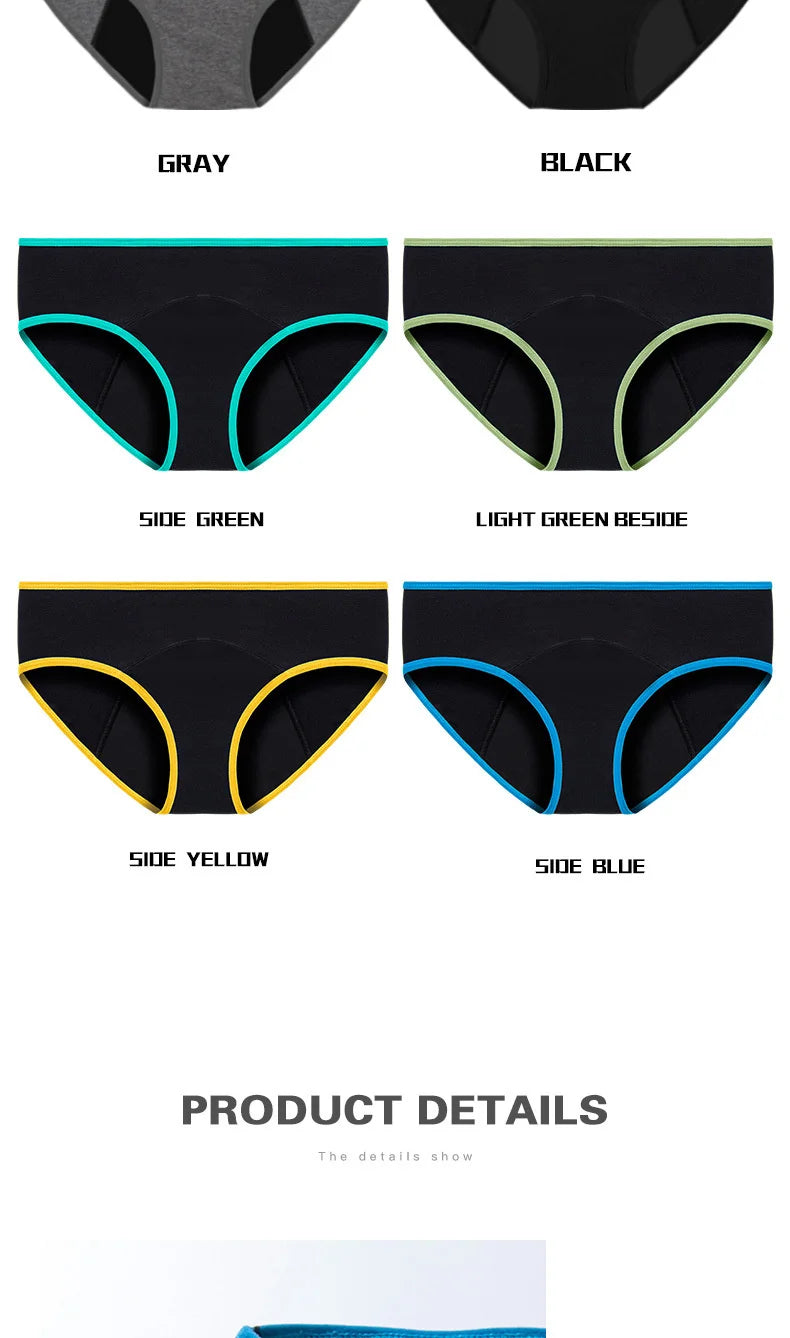 Cotton Women's Underwear Panties High Waist Briefs Solid Color Breathable Underpants Seamless Soft Lingerie Girls Fashion Briefs