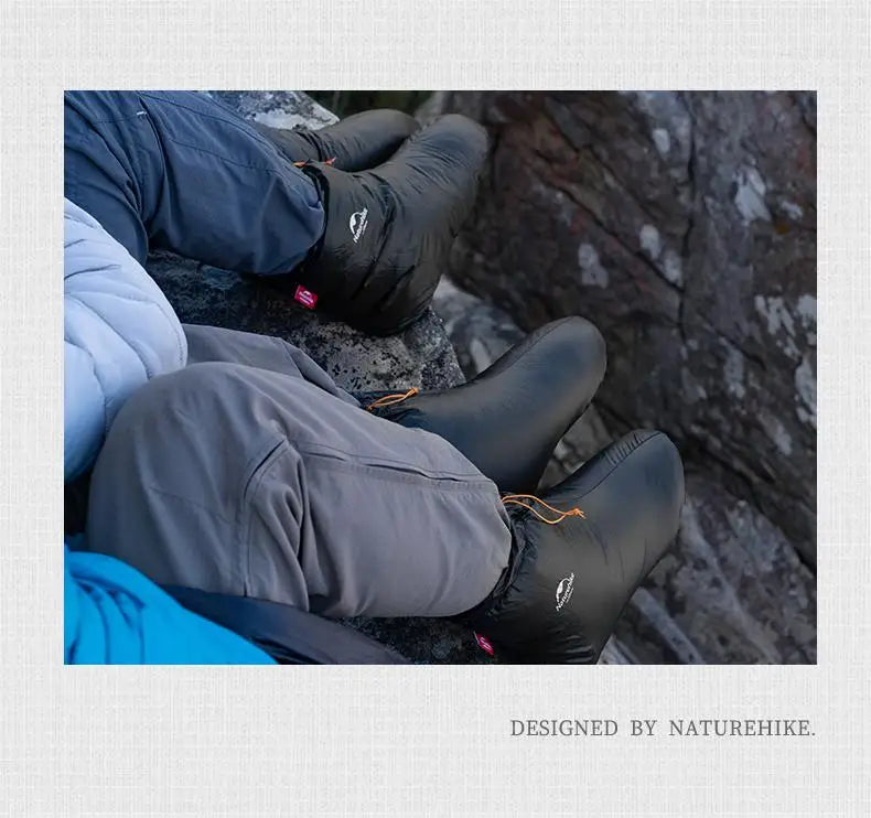 Ultralight Goose Down Foot Cover, Waterproof, Warm, Insulation, Hiking, Camping, Skating, Skiing, Outdoor 50g