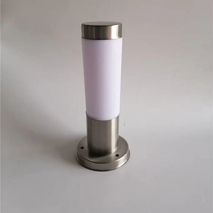 Outdoor White PC Frosted Acrylic Shade Pillar Lamp Landscape Corridor Porch Path Post Light Lamp Pillar Bollard Light for Home