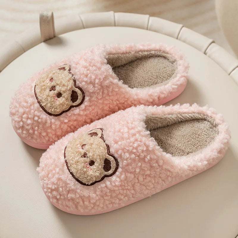 Kids' Slippers House Shoes Cartoon Winter Shoes Home Slipper Warm Anti-Slip Soft Bottom Shoes For Girls Size 36-41