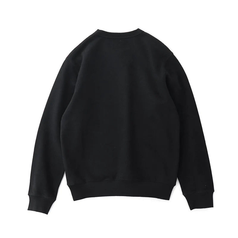 Herfst Nieuwe Amerikaanse Retro Zware 500g Letter Gedrukte Sweatshirts Herenmode 100% Katoen Gewassen Trui Casual Sportkleding
