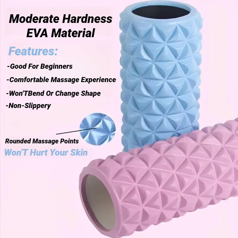3D Diamond Foam EVA Massage Roller Holle Yoga Kolom Fitnessapparatuur Voor Spierfysiotherapie En Sportrevalidatie Rolle