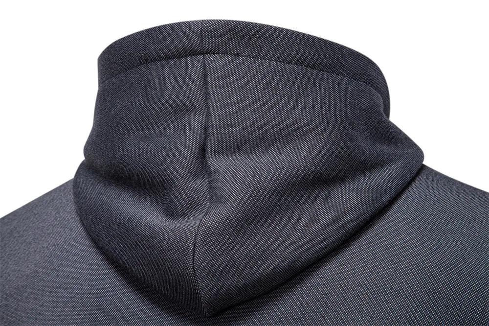 Men's Hoodie Solid Colour Winter Warm Retro Streetwear Minimalist Design Sportswear Zipper Hooded Sweatshirts