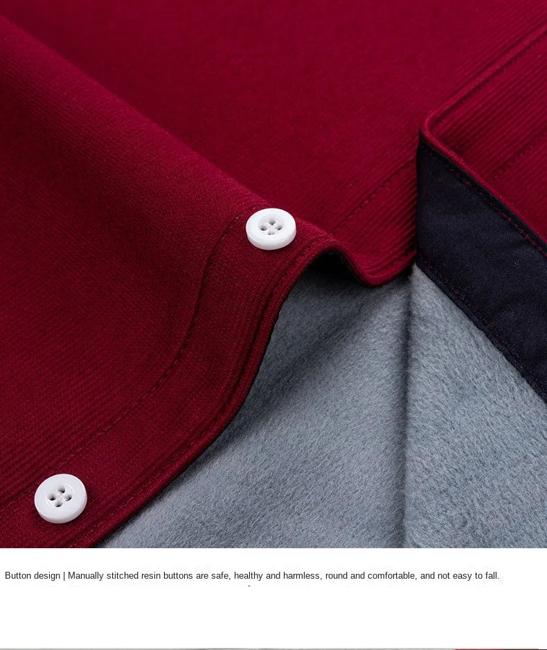 Reversknopf Allgleiches Stickerei Warme Hemden Herrenbekleidung Herbst Neue Übergroße Casual Tops Lose Koreanische Hemd
