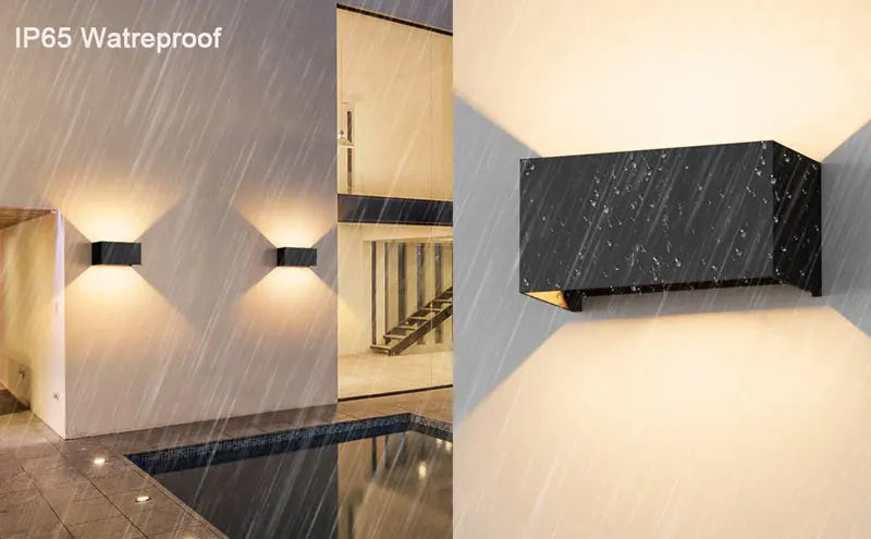 LED Wall Lamp Outdoor Waterproof IP65 Interior Wall Light Porch Garden Lights Living Room Street Corridor Stairs Lighting 24W