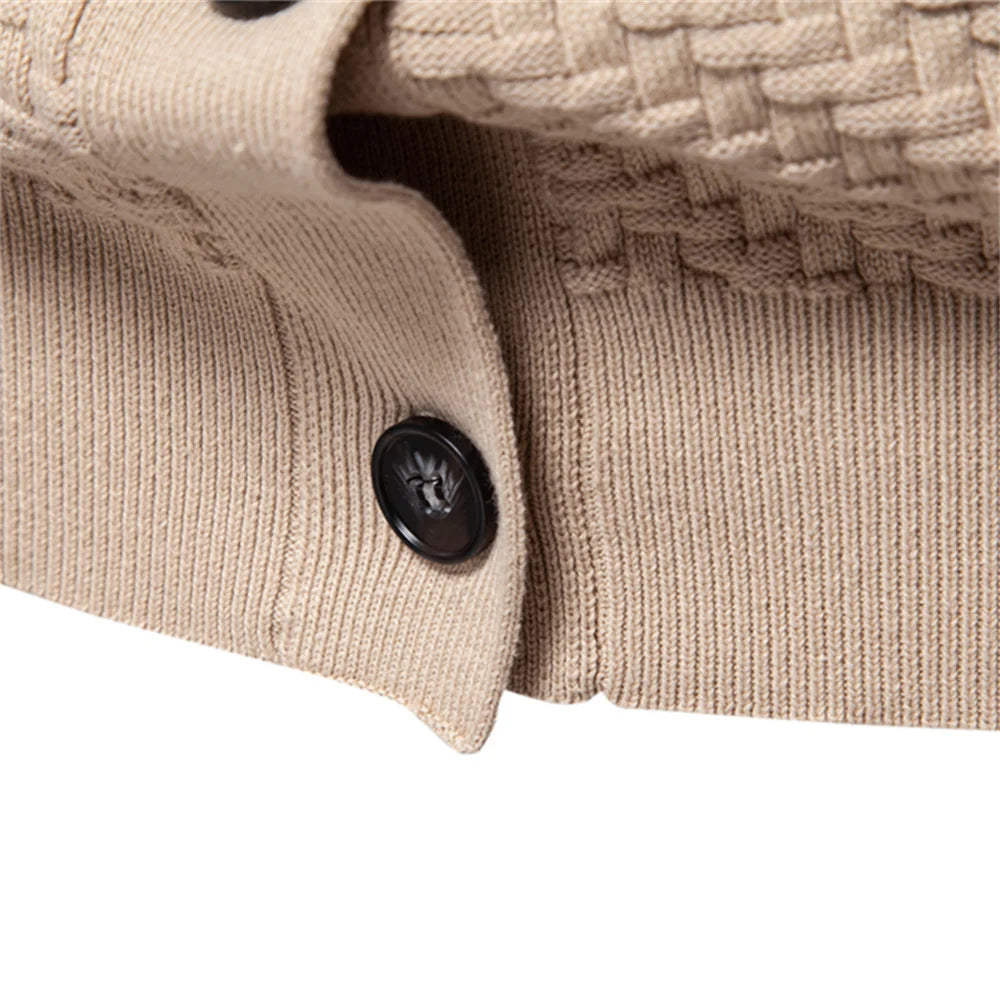 Men's V-Neck Button Up Cotton Cardigan Sweaters Casual Social Knitted Sweater Cardigans for Men