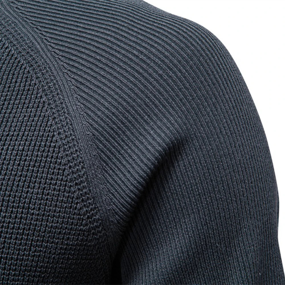 2025 Men's Henley Collar Polo Shirt Solid Colour Long Sleeve Premium Brand Design For Men