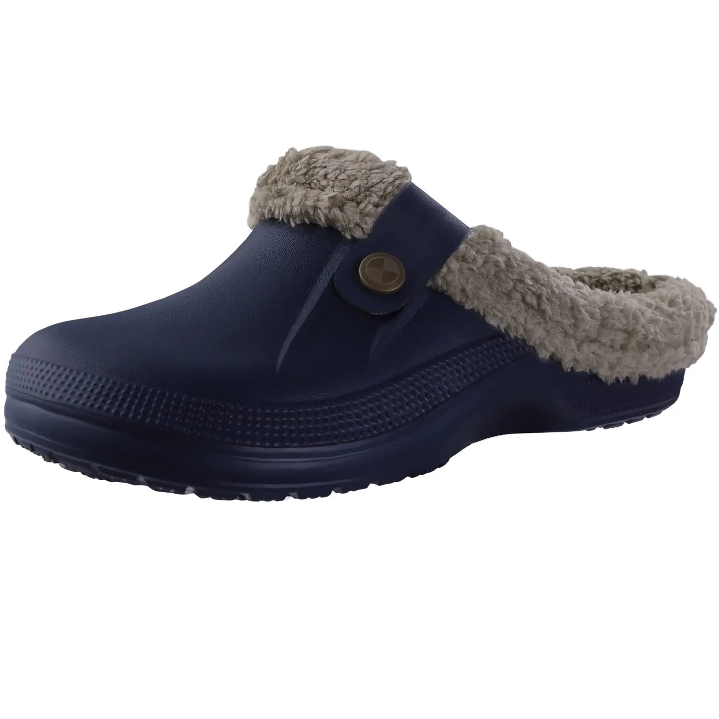 Unisex Winter Plush Garden Shoes Fur Clogs Slippers With Soft Furry Waterproof For Outdoor Cosy Fuzzy Home Use For Men & Women