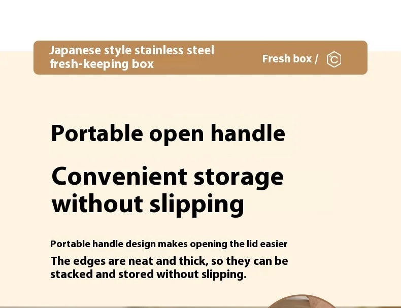 304 SS luchtdichte lekvrije containers, BPA-vrij - koelkast/vriezer/magnetronbestendig, stapelbaar - Home/Keuken Lunchbox Fruit/Maaltijden