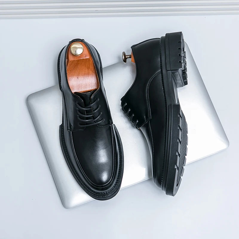 Volledig witte zakelijke formele schoenen voor heren, lente/herfst, comfortabele wandelschoenen voor heren, autoschoenen