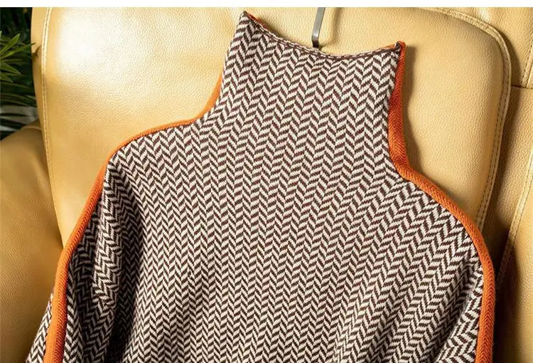 Women's Turtleneck Sweater Knitted Simple Soft Top Slim Warm Jumper Pullover Basic Female Sweaters