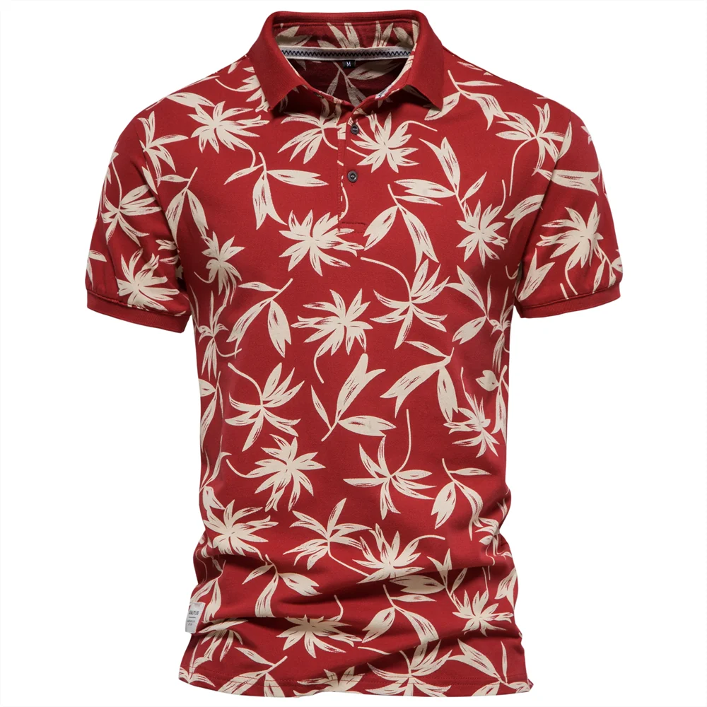 Men's Polo Shirts Cotton Short Sleeve Striped Contrast Colour Polo Shirts for Men Brand High Quality Social Polos Male