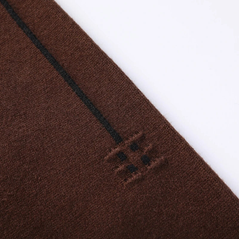 Men's Solid Colour Sweater, Stretchy and Warm For Autumn, Suitable For Business Casual and Male Daily Commute
