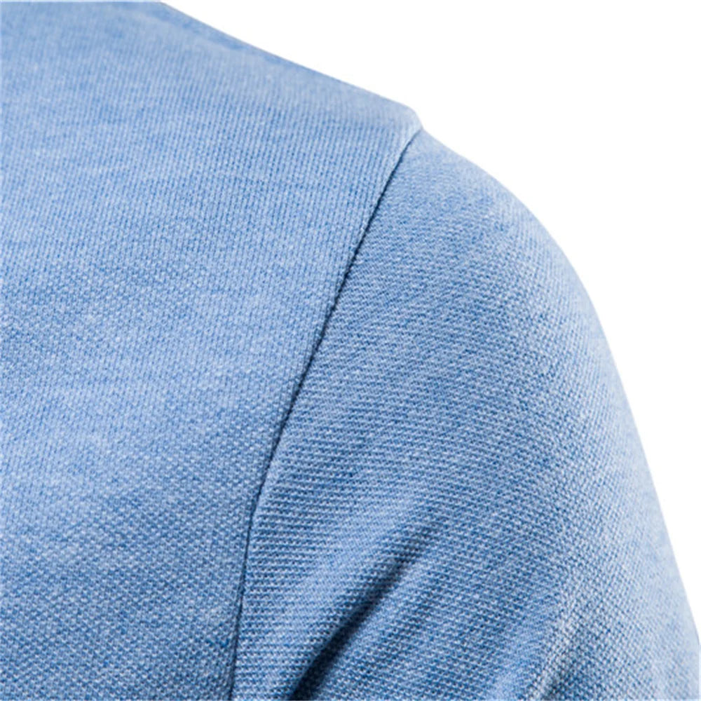 Men's Cotton Polos Solid Colour Classic Polo Shirt Men Short Sleeve Top Quality Casual, Business, & Social Polo Shirt
