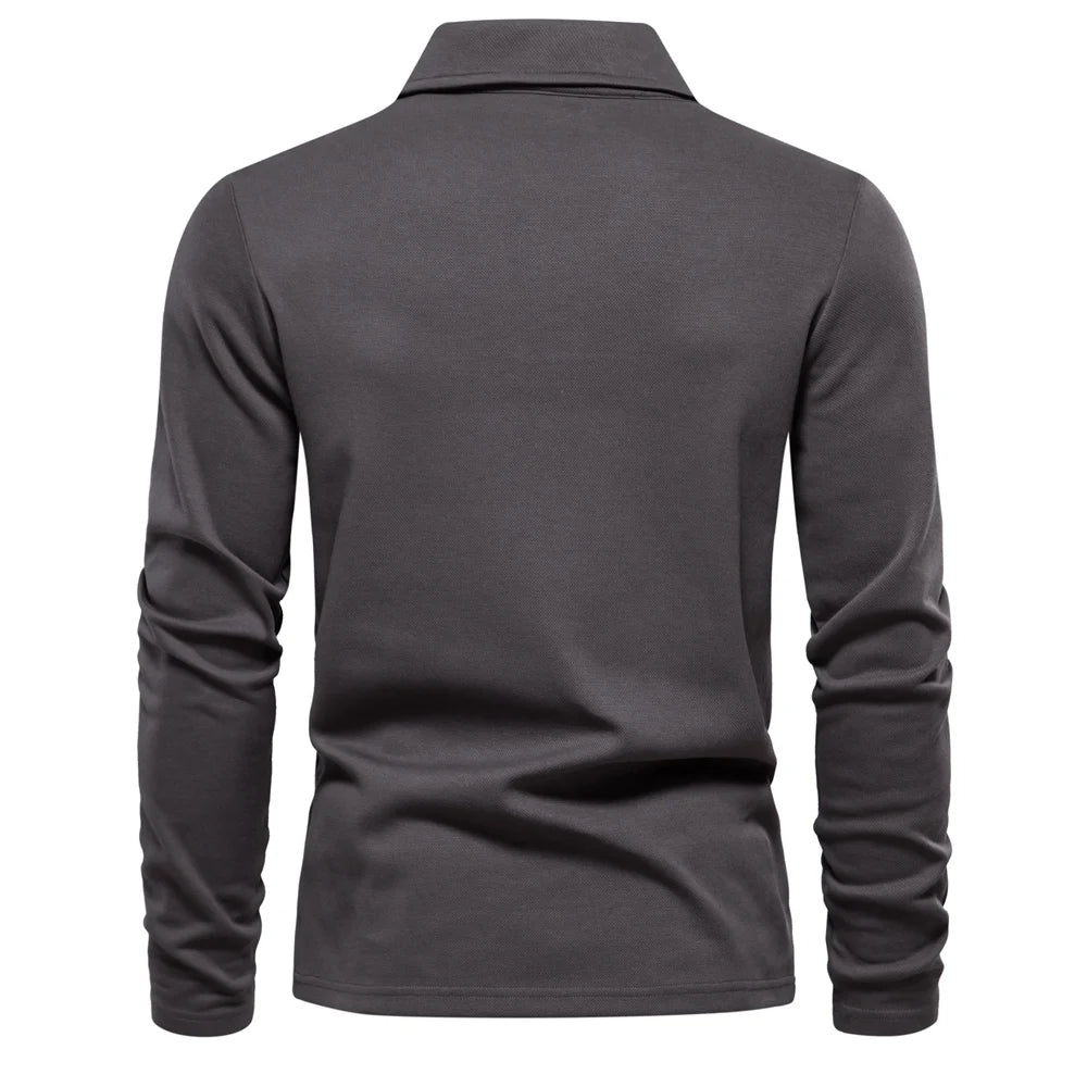 Men's Embroidery Polo Shirt Fashion Neck Turn Down Collar Casual Social Polo Shirts Luxury Golf Shirt For Men