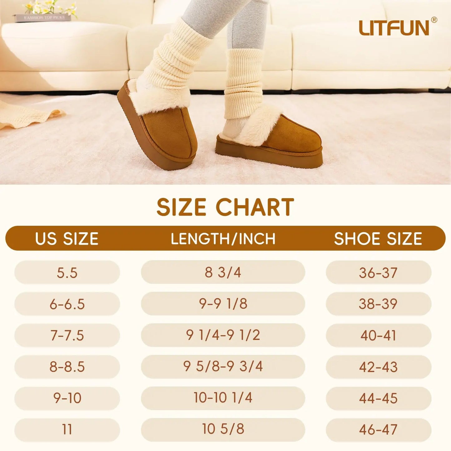 Women's Winter Warm Fuzzy Platform Shoes With Fluffy Memory Foam Suitable For Indoor Use Cosy Ladies' Fur Slides Plush Cotton Slippers