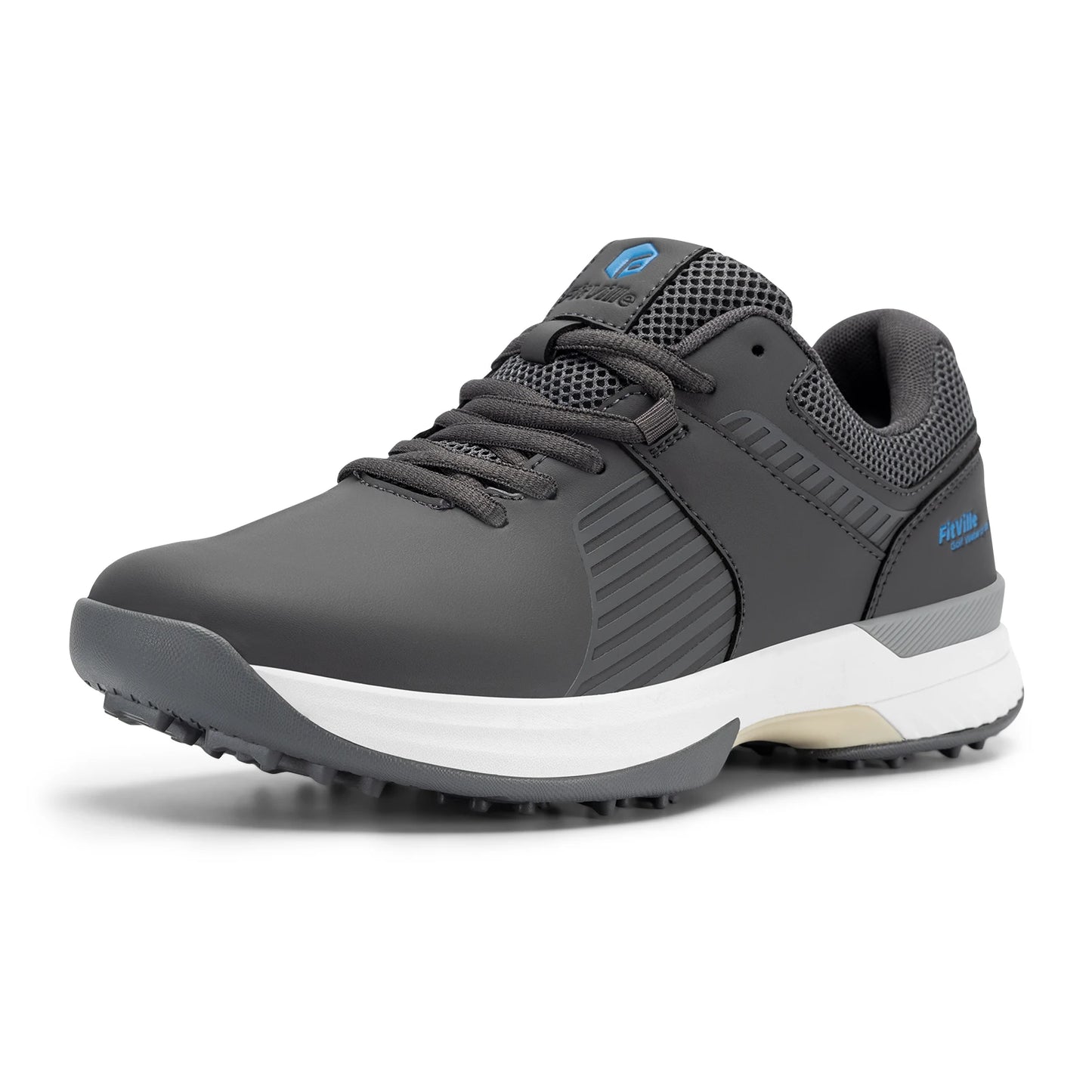 Men's Golf Shoes Non-Slip Wear-Resistant Comfortable Professional Sports Sneakers for Swollen Feet Relieves Toe Pain