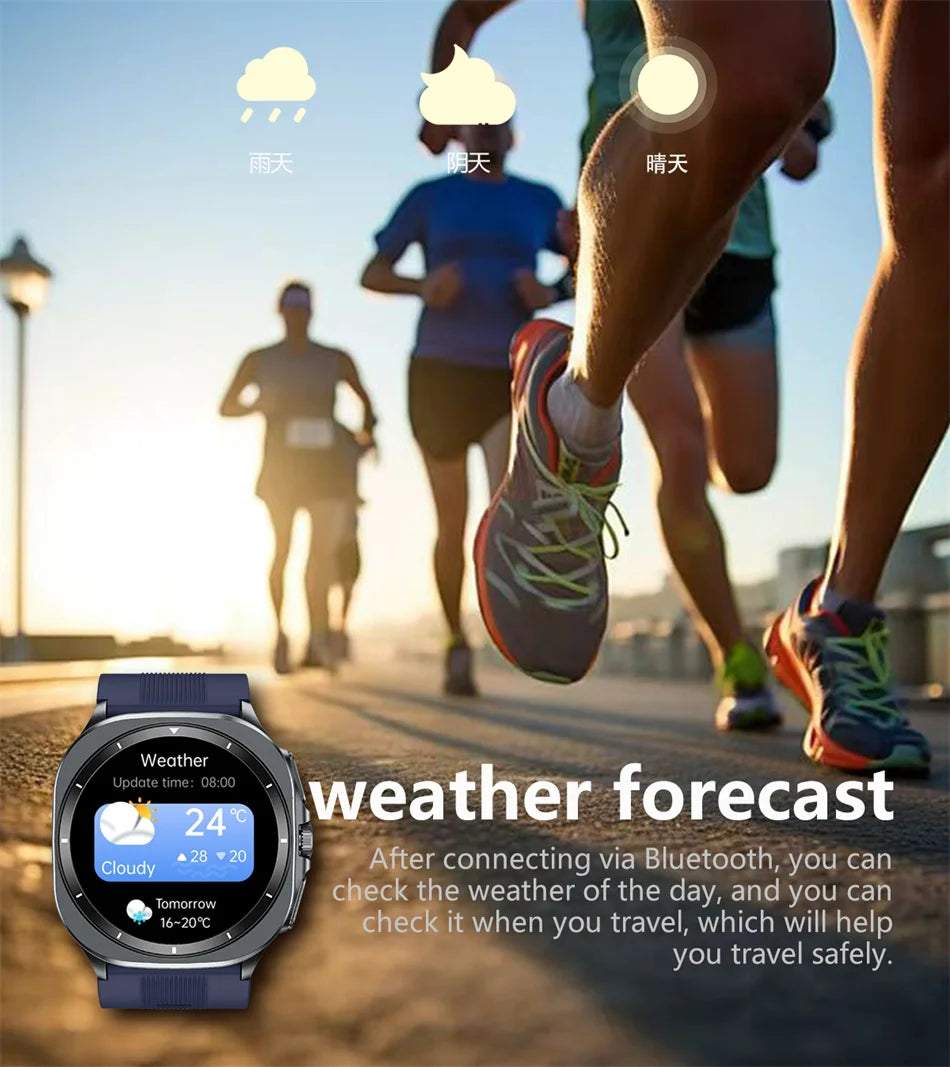 2025 Health track Smartwatch Air Pump Airbag True Blood Pressure Health Measure Smart Watch Men Women Blood oxygen BT Call