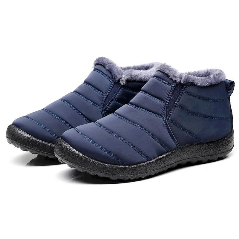 Women's Winter Waterproof Warm Fur Walking Shoes Moccasin Ladies Casual Footwear For Women